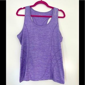 Reebok Lavender Racerback Tank Top